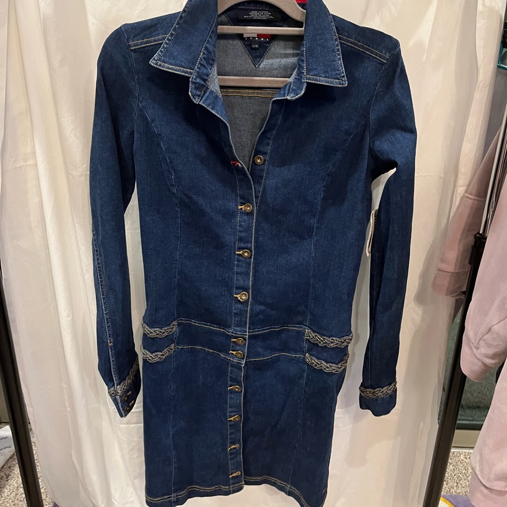 Tommy Hilfiger Denim Blue Mini Dress